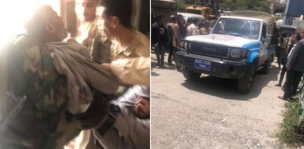 إب..عناصر حوثية تقتحم مكتباً حكومياً وتختطف أحد موظفيه بطريقة مُهينة