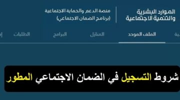 تعرف على شروط الضمان الاجتماعي المطور للأعزب 1445هـ والفئات المستحقة..اليكم التفاصيل!