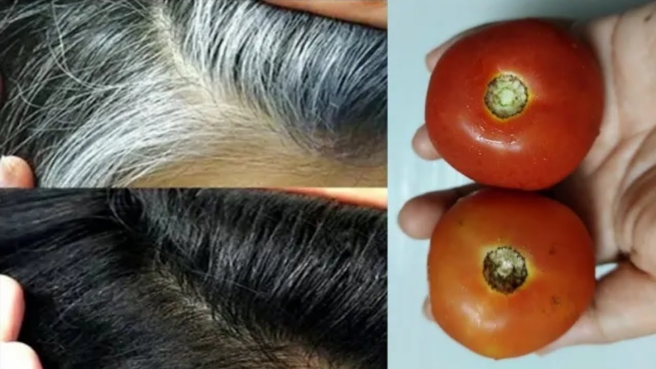 إزالة الشعر الابيض بالطماطم