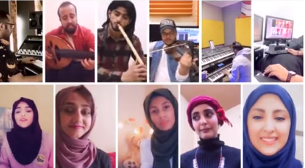 بالفيديو ..  فنانات يمنيات صاعدات يغنين ويرقصن في الحجر المنزلي