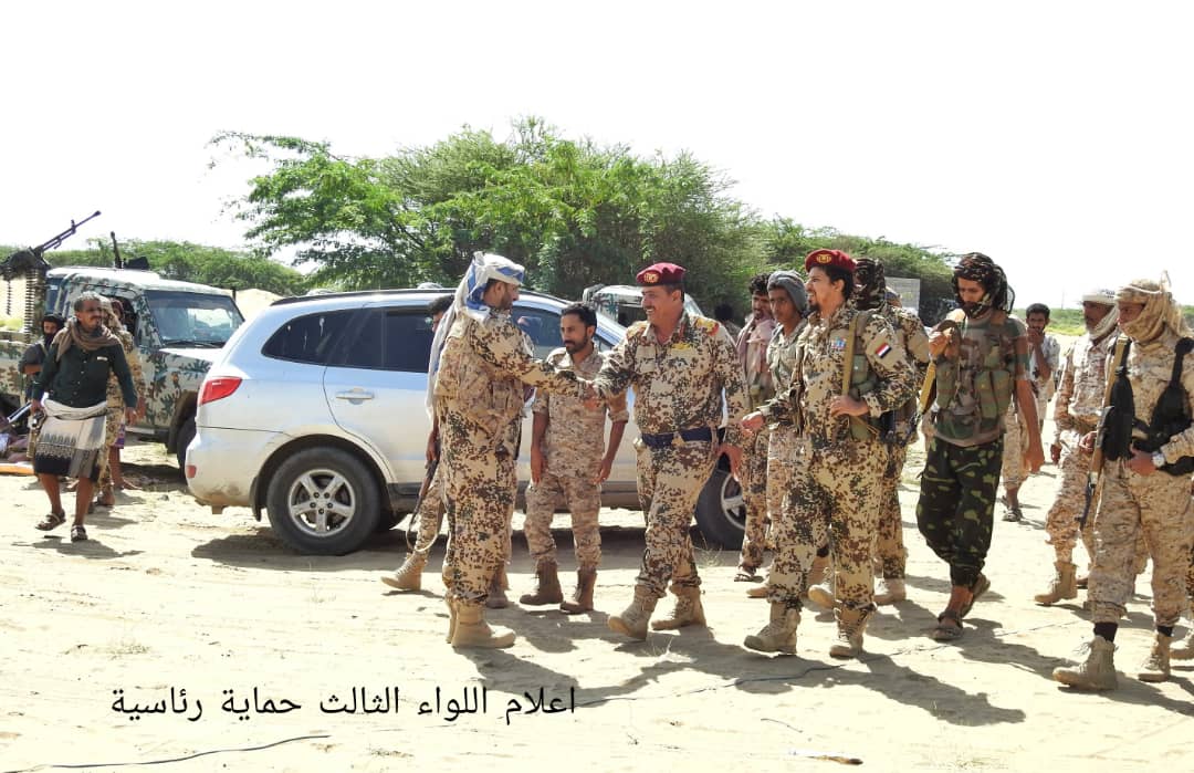 شاهد أولى صور اللواء الثالث حماية رئاسية يلتحم بالقبائل والحشود قبل اعلان معركة " الفجر الجديد" 