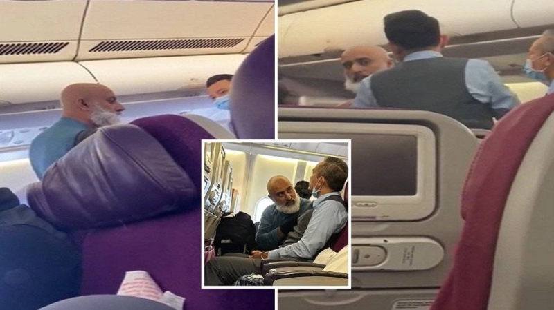 "اسمي محمد هل أنتم عباد الله؟".. شاهد.. شخص يتسبب في هبوط طائرة اضطراريًا بعدما آثار هلع الركاب