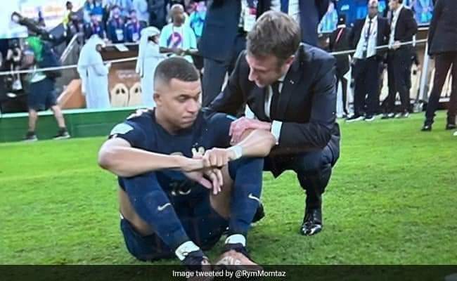 شاهد بالفيديو .. رد فعل مبابي على مواساة ماكرون يثير تفاعلا.. ومغردون يقارنون ردة فعله مع أمير قطر