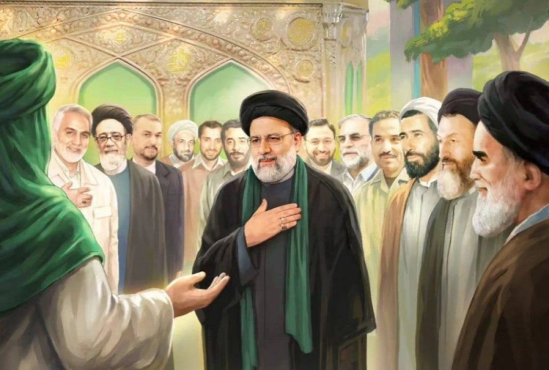 ايران تنشر صورة استقبال رسمي للرئيس الإيراني إبراهيم رئيسي ومرافقيه في الجنة يثير سخرية عارمة في التواصل الاجتماعي 