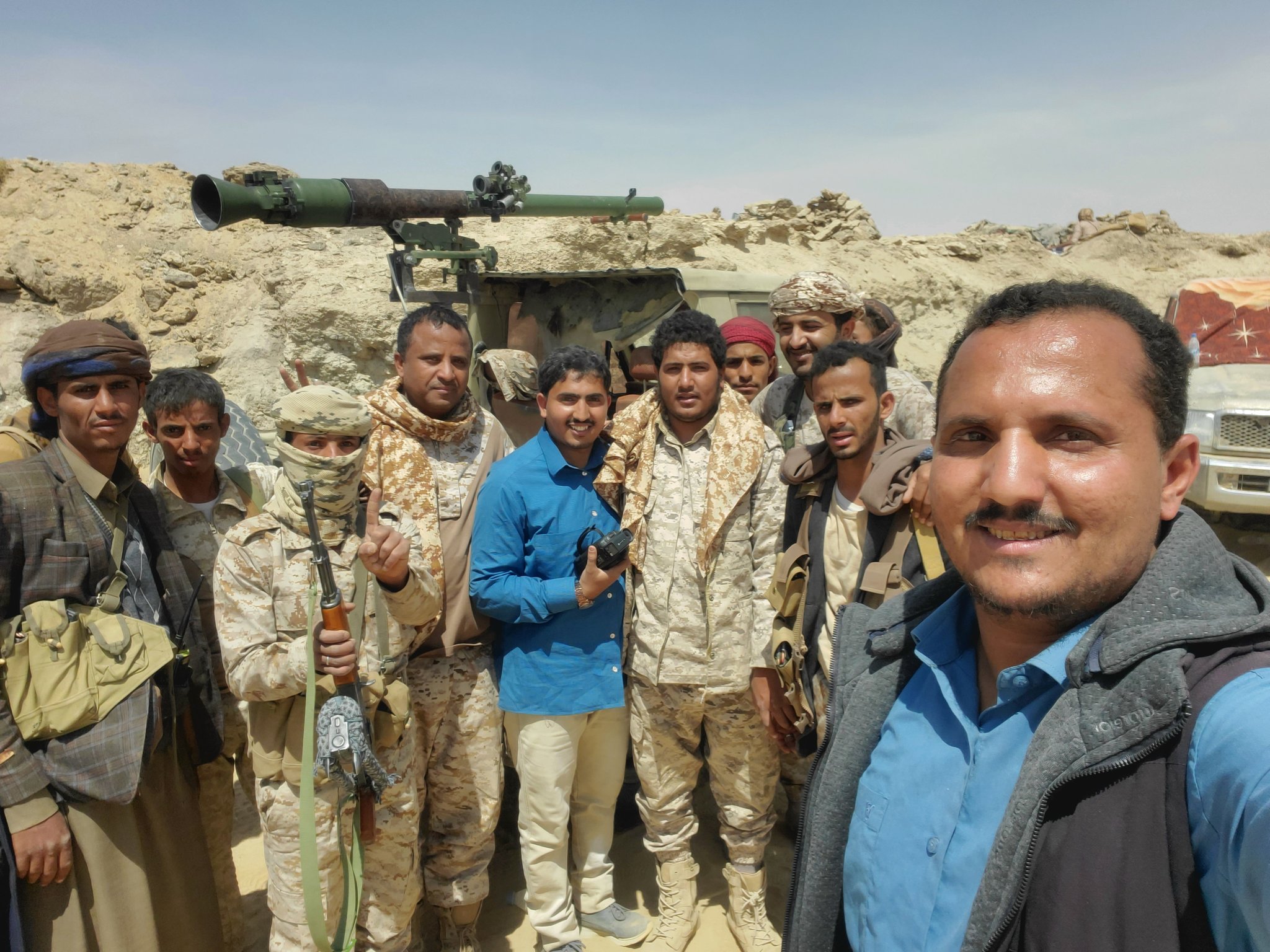 اول صورة للجيش الحكومي بعد سيطرته على منطقة الجدافر واقترابه من اهم معسكرات الحوثيين بالجوف (مستجدات جديدة)