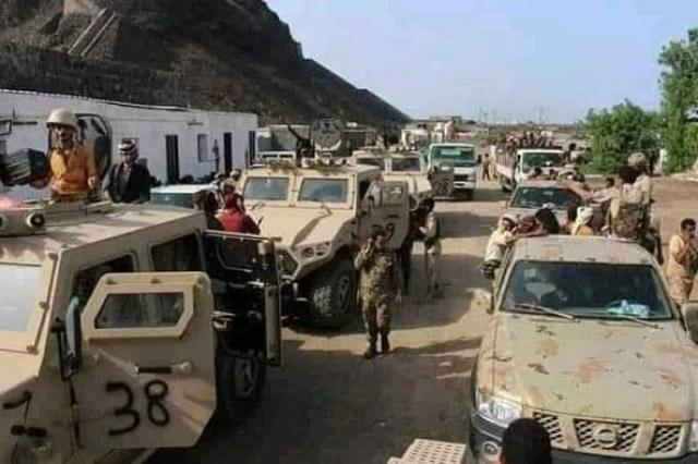 اول صورة لمدرعات جديدة ومرعبة لقوات الانتقالي تنطلق إلى محافظة أبين .. والشرعية تعلن موقف مغاير لما يحدث 