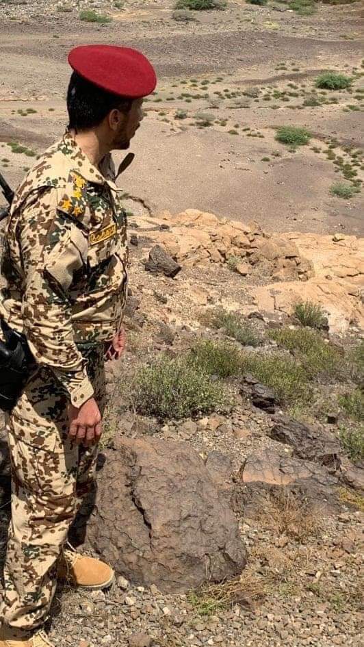 شاهد اخر "صور" للعميد مهران القباطي مع قواته قبل محاولة اغتياله مساء اليوم في ابين