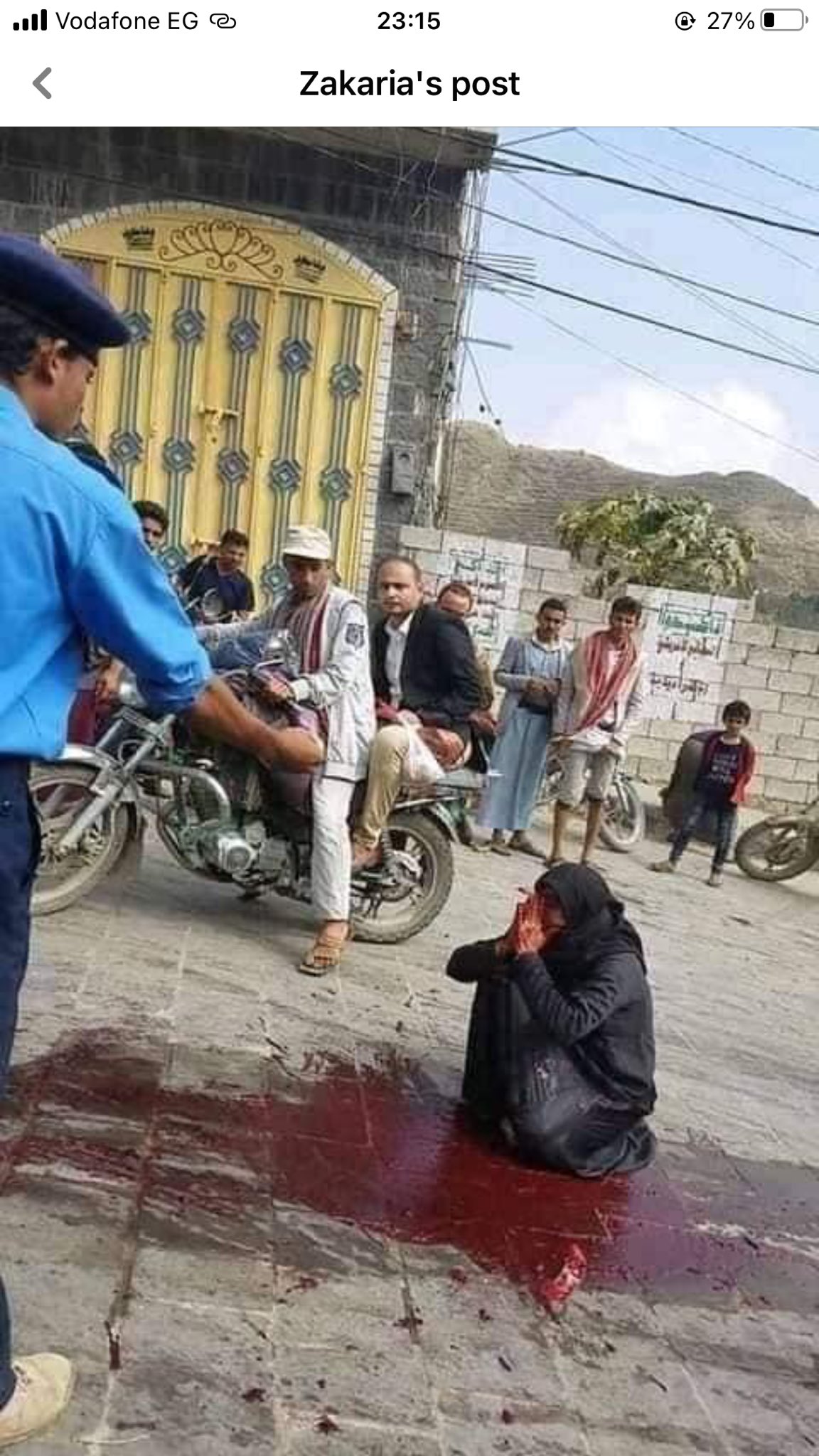 من هو الشيخ البارز الذي تخضبت زوجته بدمائه وسط الشوارع .. وماذا قال "جميح " عن تلك الحادثة المفجعة (صورة )