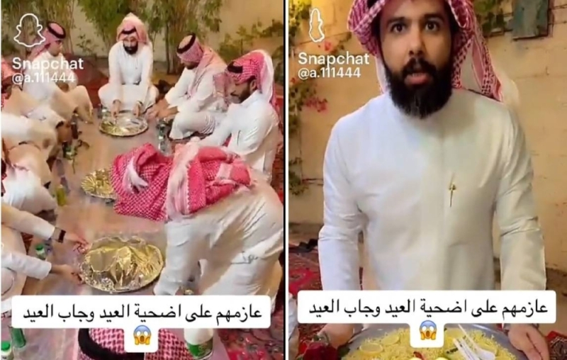 شاهد بالفيديو.. مواطن سعودي يقدم وجبة طعام لأصدقائه وعند فتحها كانت المفاجأة التي صدمتهم!