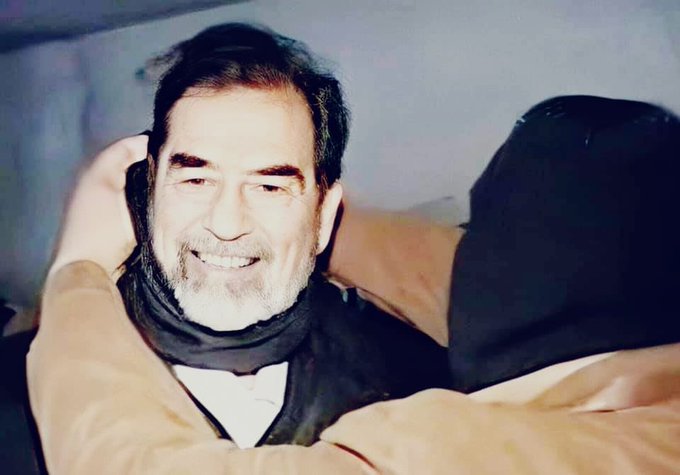 نشرت لأول مرة ..شاهد صورة "صدام حسين" التي أثارت جدلا واسعا في مواقع التواصل الاجتماعي !
