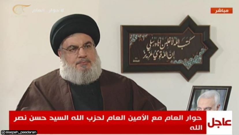  حسن نصر الله يكشف عن تواصل مع حماس لاقناع حزب الاصلاح بالتخلي عن القتال في صف التحالف العربي
